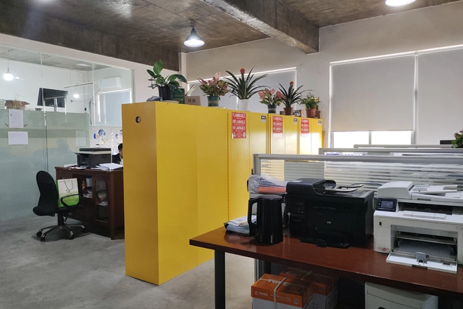 Armário inflamável auto-fechamento para empresas farmacêuticas