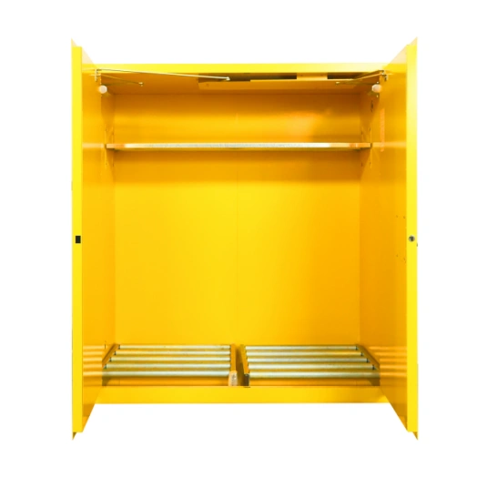 Os armários inflamáveis precisam ser auto-fechando?